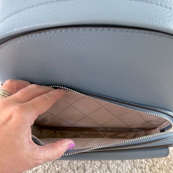 Michael Kors Maisie Medium 2-in-1 Pebbled Leather Backpack - Picture 10 of 13